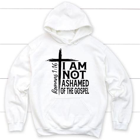 I Am Not Ashamed Of The Gospel T Shirt Mens Christian T Shirts