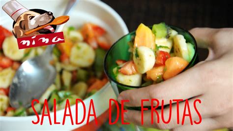 SALADA DE FRUTAS REFRESCANTE Cozinha Da Nina 7 YouTube