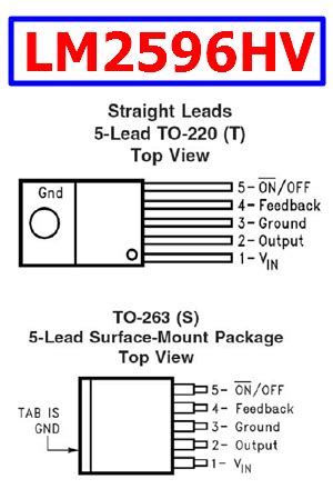 LM2596HV Datasheet PDF - Step-Down Voltage Regulator