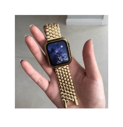 Gold Apple Watch Band Chain Iwatch Band 38mm 44mm 40mm Etsy