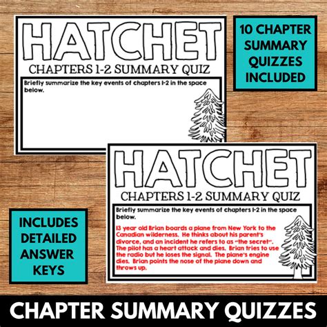 Hatchet Novel Study Comprehension Activities Worksheets Etsy