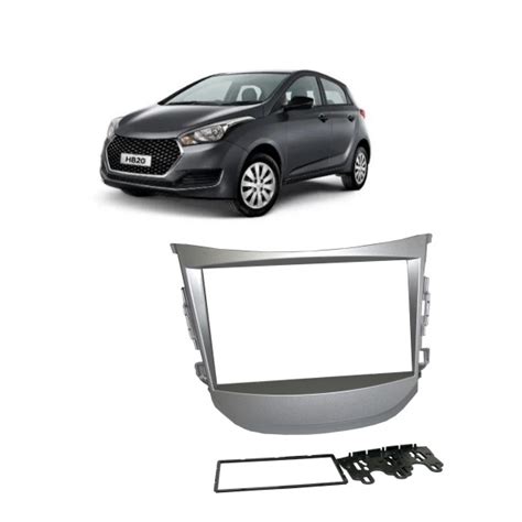 Moldura Painel Dvd Din Mp Central Multimidia Hyundai Hb S Hb