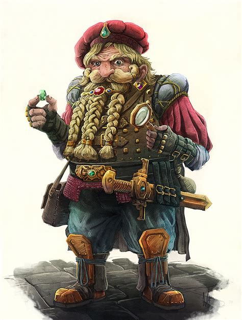 Maraltax The Dwarf By Dirk Wachsmuth Fantasy 2d Cgsociety