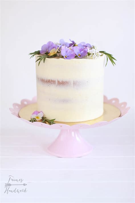 Feines Handwerk Semi Naked Cake Mit Himbeer Mascarpone Rezept