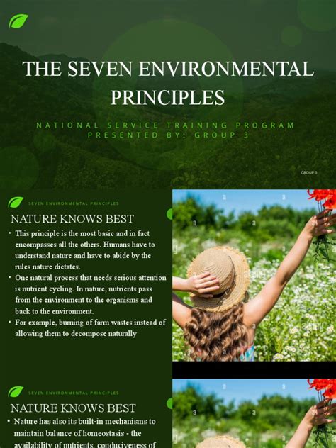 The Seven Environmental Principles Pdf Natural Environment Nature