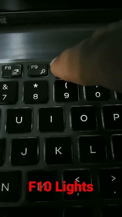 How To Turn On Dell Laptop Keyboard Lights F10 Youtube