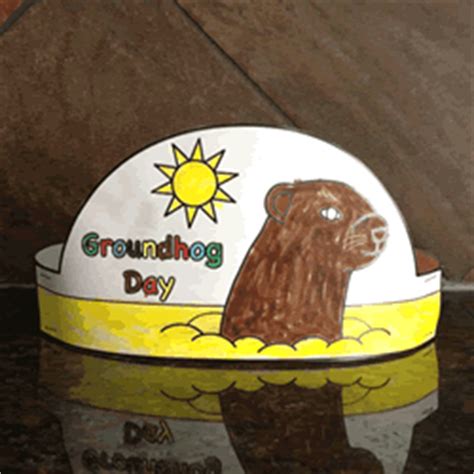 Groundhog Day Hat - Paper craft (Instructions)