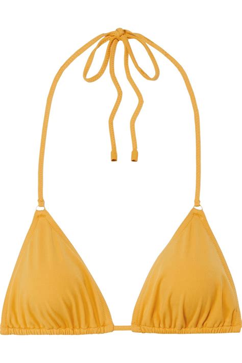 Buy Zimmermann Zimmermann Woman Separates Sculpt Mini Triangle Bikini Top Marigold Size 1 At 49