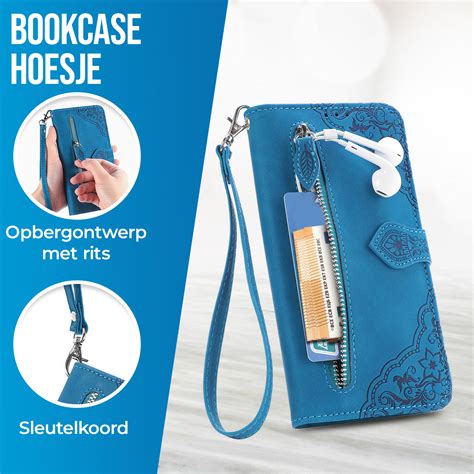 Jvs Products Iphone Hoesje Bookcase Koord Pasjeshouder