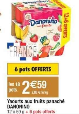 Promo Yaourts Aux Fruits Panach Danonino Chez Cora Icatalogue Fr