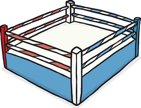 Drawing Of A Boxing Ring Ropes Illustrations, Royalty-Free Vector ...