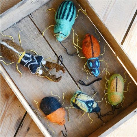 Insect Beetle Decorations Felt Crafts Insects Insect Art