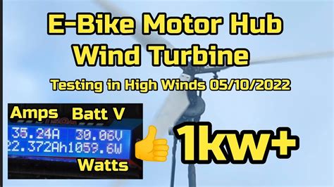 1kw E Bike Hub Motor Wind Generator Testing 2 24volt System 6