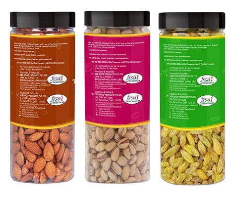 Yum Yum Premium Dry Fruits Combo Pack Of 3 California Almonds 150g