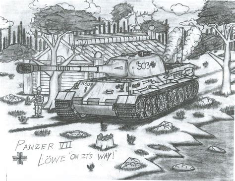 Panzer VII Lowe On its way! by WULF-1045 on DeviantArt