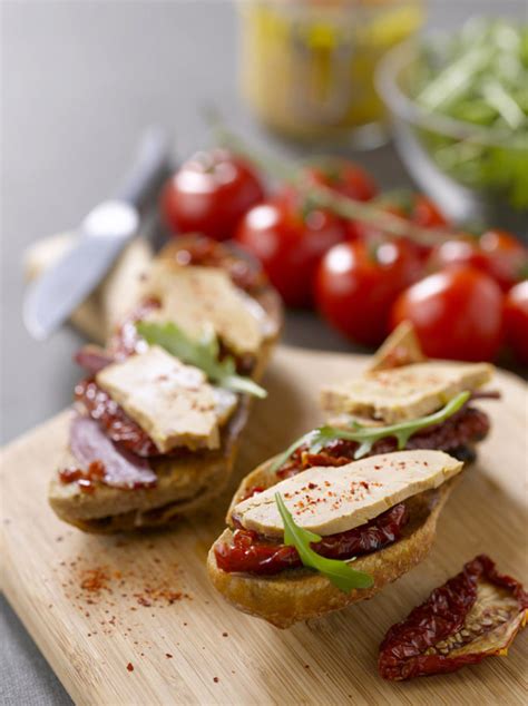 La Tartine Au Foie Gras Fa On Bruschetta Aux Tomates Confites