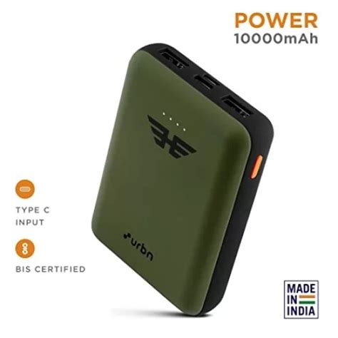 Urbn Mah Li Polymer Ultra Compact Power Bank W Fast Charge Dual