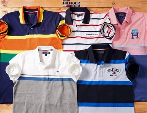 Cotton Striped Mens Tommy Hilfiger Polo Tshirt Wholesale at ₹ 350/piece ...