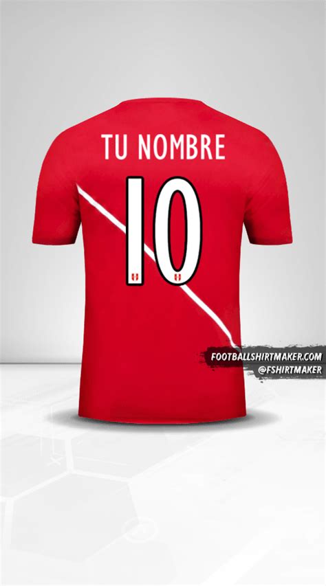 Crear Imagen Del Jersey Personalizado De Peru 2015 16 II Con Tu Nombre