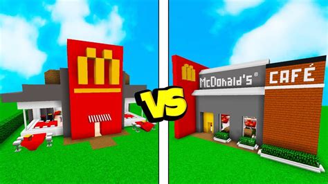 CONSTRUINDO O MELHOR McDONALD S Minecraft Batalha de Construção YouTube