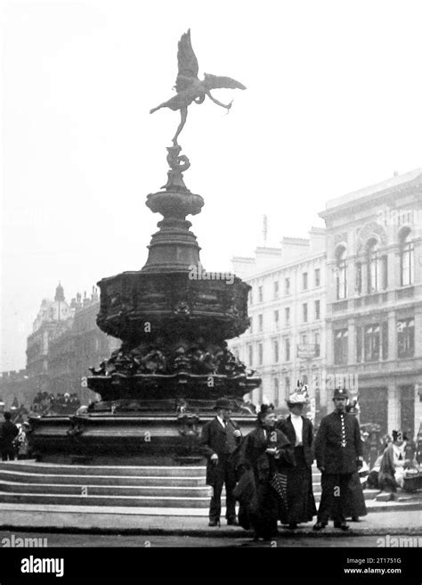 Eros statue, Piccadilly Circus, London, Victorian period Stock Photo