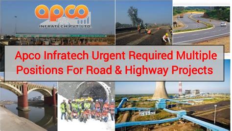 Apco Infratech Urgent Hiring Civil Engineer Mechanical