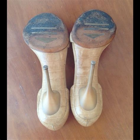 Gianmarco Lorenzi Shoes Gianmarco Lorenzi Nude Leather Sandals Heel 37 Poshmark