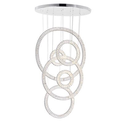 Orren Ellis Landeros Led Geometric Chandelier Wayfair