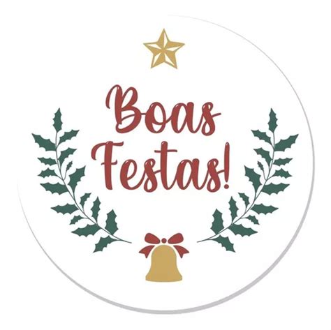 Adesivos Etiqueta Boas Festas Embalagem Natal Fim Do Ano