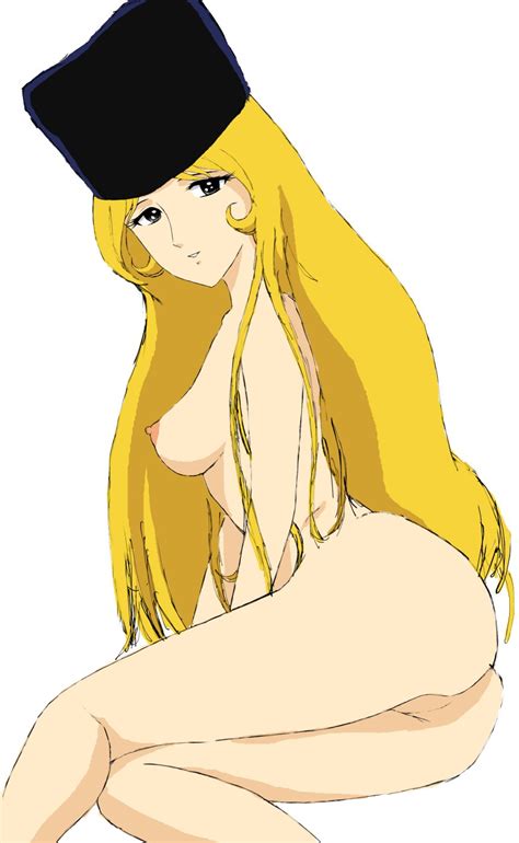 Rule Girls Ass Blonde Hair Breasts Curvaceous Female Fur Hat Galaxy Express Hat