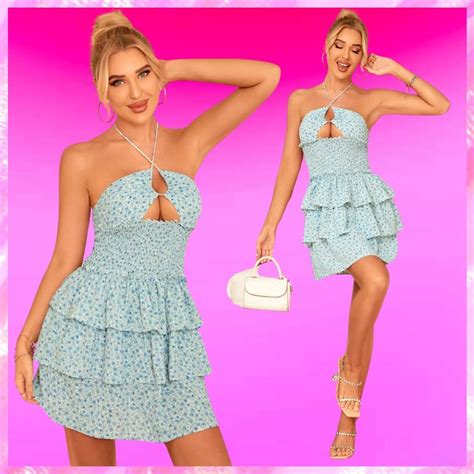 Smock Floral Print Dress Beach Babe Bikini