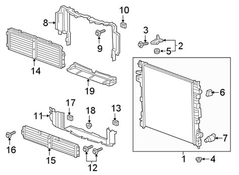 Buick Enclave Radiator Support Baffle Lower Radiator