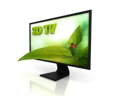 3D TV stock illustration. Illustration of dimensional - 14955351