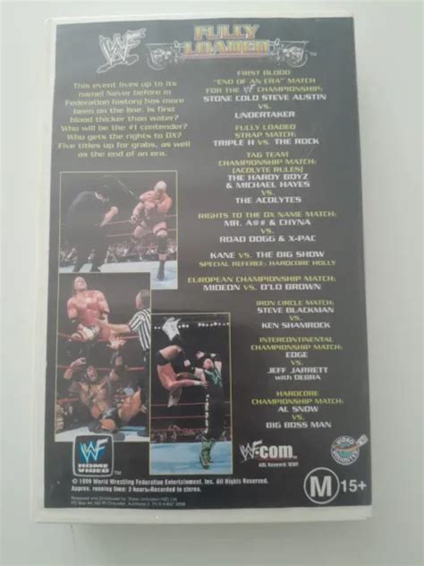 Wwe Wwf Fully Loaded Wrestling Vhs Video Not Ex Rental