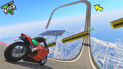 GTA 5 ONLINE MEGA RAMPE IN MOTO GARE STUNT N 174 GTA 5 ITA