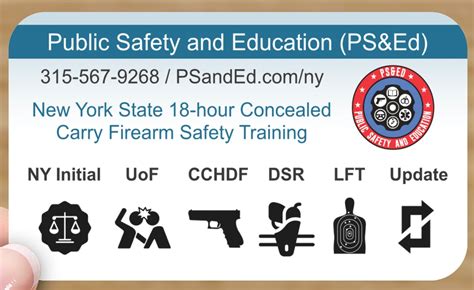 New York State Concealed Carry Firearm Safety Training Ps Ed Public