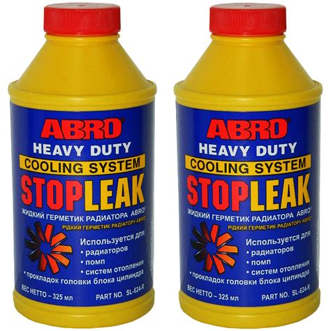 Характеристики Герметик радиатора ABRO HEAVY DUTY / Герметик системы ...