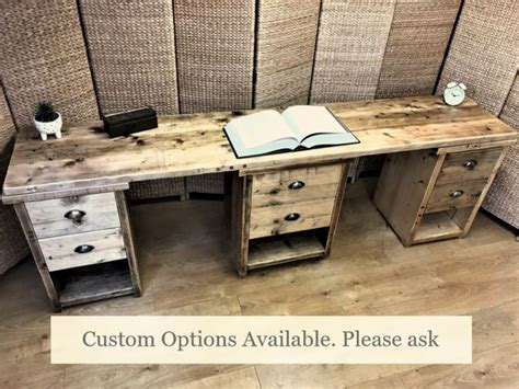 Pedestal Office Desk With Under Desk Cupboards Storage Unit The