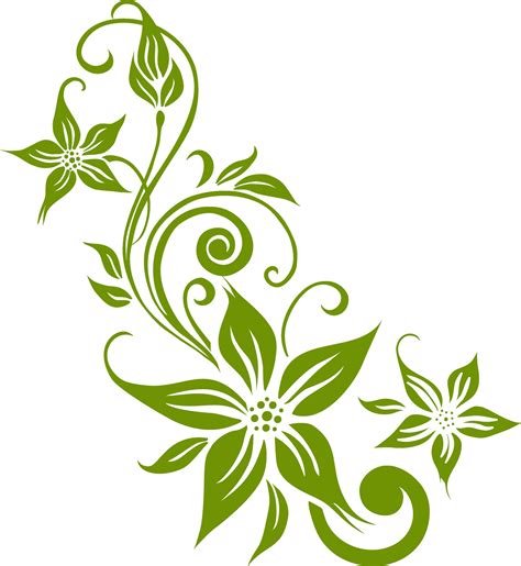 Green flowers with floral pattern. 25085847 Vector Art at Vecteezy