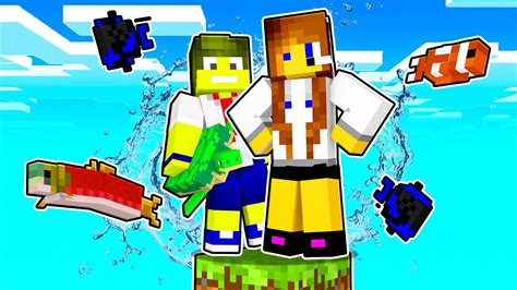 SOBREVIVENDO EM APENAS UM BLOCO DO MAR NO MINECRAFT YouTube