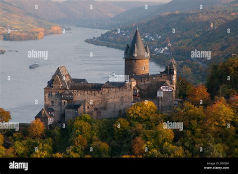 Burg Stahleck Rhine Castle Bacharach Rhineland Germany In Autumn