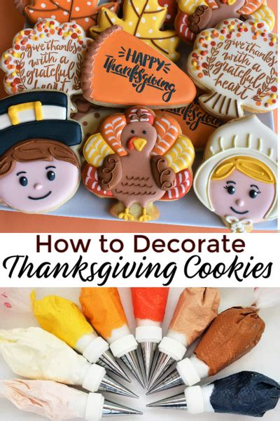 How To Decorate Five Thanksgiving Cookies The Flour Box