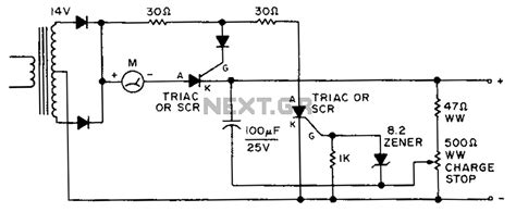 Scr Controlled Battery Charger Circuit Diagram Circuit Diagram