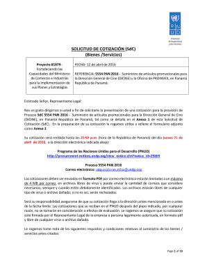 Fillable Online Procurement Notices Undp Proyecto 81879 Fortaleciendo