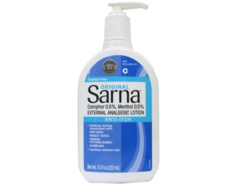 Sarna Original Lotion 7 5 Ounce 222 Ml Each