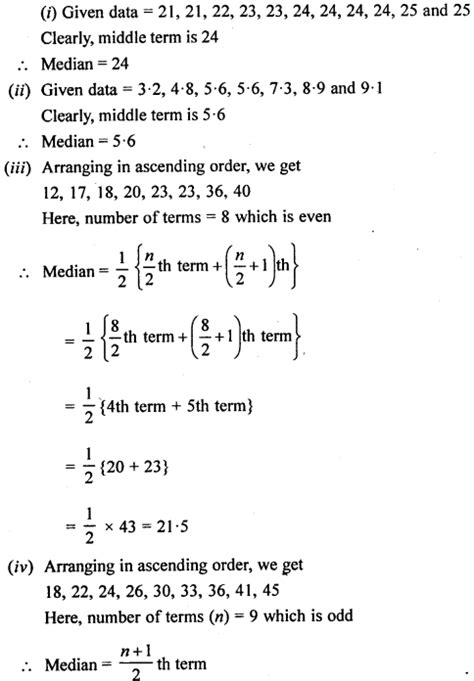 Selina Concise Mathematics Class 6 ICSE Solutions Chapter 34 Mean and ... 