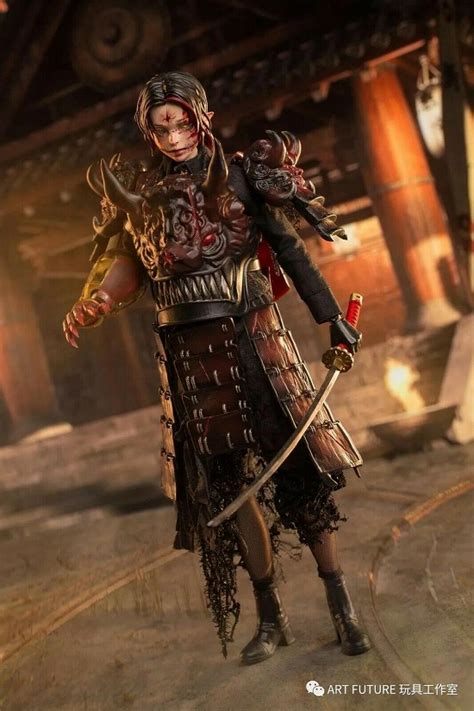 Art Future Demon Samurai Girl Tsuruta Natsuki