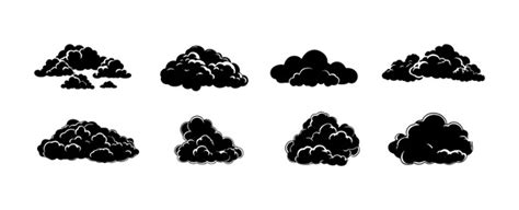 Clouds Black White Vector: Over 220,326 Royalty-Free Licensable Stock ...