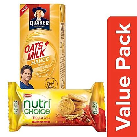 Buy Bb Combo Britannia Nutri Choice Hi Fibre Digestive G Quaker