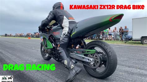 Kawasaki Zx12r Drag Bike Vs Kawasaki Z400 Drag Racing 14 Mile 🏍🚦 4k